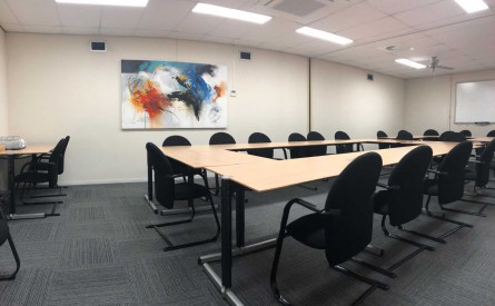 Meeting room for up to 25 persons with air conditioning